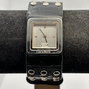 Silver & black candies watch